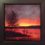 Sunset on the Lake by David Arathoon